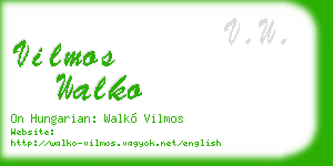 vilmos walko business card